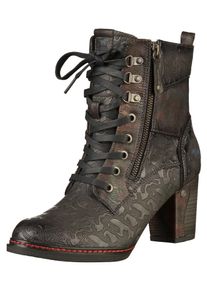 Mustang, Damen Stiefelette, Navy / Braun / Rot