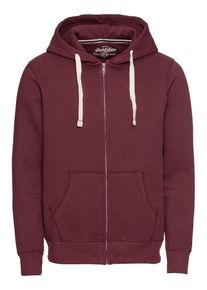 Jack & Jones JACK & JONES, Herren Sweatjacke 'JJESPACE MELANGE', Weinrot