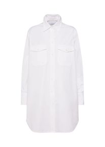 Calvin Klein, Damen Kleid 'POLICE PKT TUNIC DRESS LS', Weiß