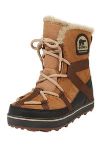 Sorel, Damen Kurze Snowboots 'Glacy Explorer', Camel / Braun