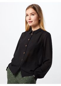 Véro Moda VERO MODA, Damen Blusen 'VMCILVIA L/S MIDI SHIRT WVN', Schwarz