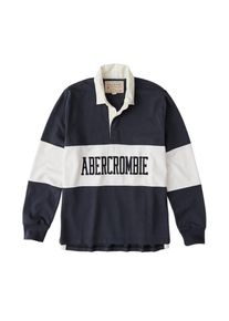 Abercrombie & Fitch Abercrombie & Fitch, Herren Polos 'LS RUGBY GRAPHIC POLO 2CC', Navy