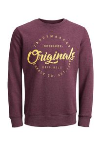 Jack & Jones JACK & JONES, Herren Sweatshirt, Gelb / Merlot
