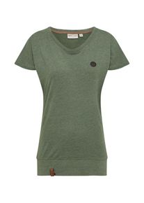 Naketano, Damen T-Shirt 'Pflau & Bananen', Oliv