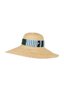 Esprit, Damen Sonnenhut, Beige / Hellblau / Grasgr&uuml;n / Schwarz / Wei&szlig;