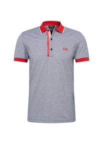 BOSS, Herren Poloshirt 'Paule 4', Navy / Rot