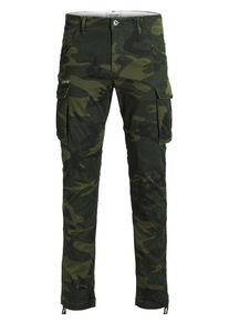 Jack & Jones JACK & JONES, Herren Cargohose 'PAUL', Khaki / Oliv / Tanne