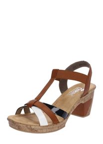 Rieker, Damen Absatzschuh, Braun / Schwarz / Wei&szlig;