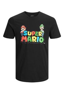 Jack & Jones JACK & JONES, Herren T-Shirt 'Nintendo 64', Schwarz