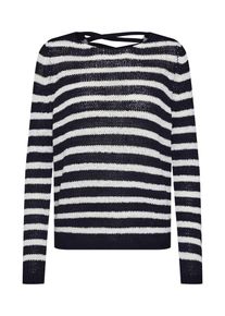 Only, Damen Pullover 'onlNEW GABBI', Nachtblau / Weiß