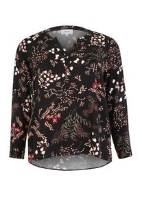 ZIZZI, Damen Shirt 'VIGA', Braun / Gelb