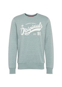 Jack & Jones JACK & JONES, Herren Sweatshirt 'JORSUMMERTIME SWEAT', Hellgr&uuml;n / Wei&szlig;