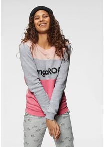 Kangaroos, Damen Sweatshirt, Grau / Pink / Rosa