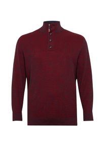 Tom Tailor, Herren Pullover, Navy / Burgunder