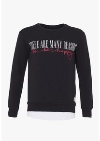 PLUS EIGHTEEN, Herren Sweatshirt, Schwarz