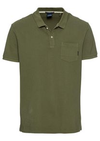 Scotch & Soda SCOTCH & SODA, Herren Poloshirt 'Ams Blauw gart dye polo in seasonal shades', Oliv