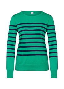GAP, Damen Pullover 'CREW STRIPE', Navy / Jade