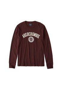 Abercrombie & Fitch Abercrombie & Fitch, Herren Longsleeve 'LS TECH LEGACY FALL 2CC', Burgunder