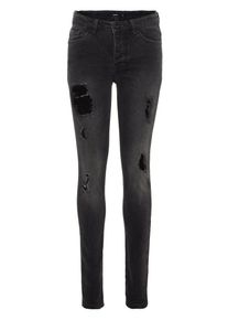 name it, Destroy-Details Skinny Fit Jeans f&uuml;r Jungen, Schwarz