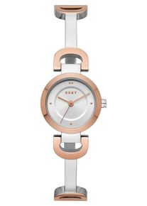 DKNY, Damen Uhr, Rosegold / Silber / Wei&szlig;