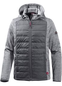 O.C.K. OCK, Herren Strickfleece, Graumeliert