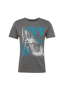 s.Oliver RED LABEL, Herren T-Shirt, Blau / Dunkelgrau / Weiß