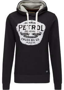 PETROL INDUSTRIES, Herren Kapuzenpullover, Schwarz / Wei&szlig;