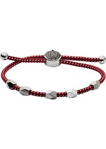 Diesel, Herren Armband 'DX1141040', Rot / Silber
