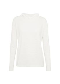 Tom Tailor, Damen Langarmshirt mit Streifen-Struktur, Weiß