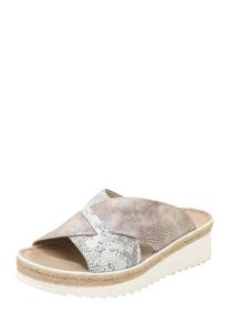 Rieker, Damen Pantolette, Puder / Silber