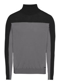 Hugo, Herren Pullover 'Santu', Grau / Schwarz