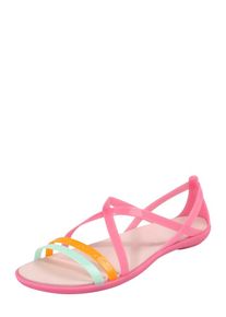 Crocs, Damen Sandalette 'Isabella Cut Strappy', Hellblau / Hellorange / Pink