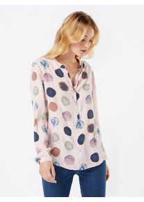 Zwillingsherz, Damen Bluse 'Bigdot', Mischfarben / Rosa