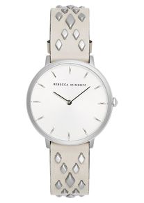 Rebecca Minkoff, Damen Uhr 'Major 2200262', Silbergrau / Wei&szlig;