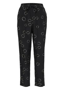 Selected Femme, Damen Hose, Beige / Schwarz