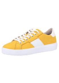 Tamaris, Damen Sneaker, Gelb / Wei&szlig;
