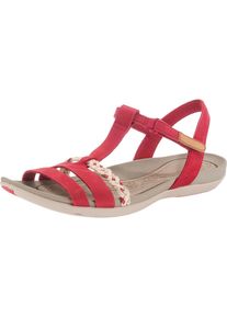 Clarks, Damen Sandalen 'Tealite grace', Rot / Perlweiß