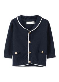 name it, M&auml;dchen Cardigan, Nachtblau / Wei&szlig;
