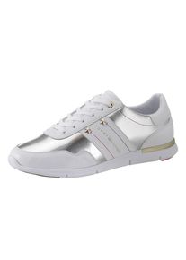 Tommy Hilfiger, Damen Sneaker, Silber / Wei&szlig;