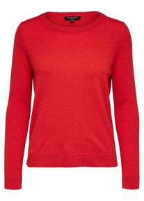 Selected Femme, Damen Strickpullover, Hellrot