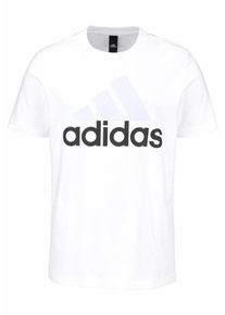 adidas Performance, Herren T-Shirt 'Ess Linear', Hellgrau / Schwarz / Weiß