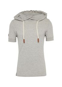 Naketano, Herren T-Shirt 'True Enemy', Graumeliert