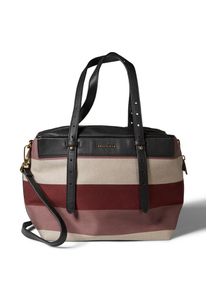 Marc O'Polo Marc O'Polo, Damen Bag 'Bowling', Creme / Rubinrot / Pastellrot / Schwarz