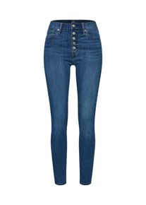 GAP, Damen Jeans 'V-LEGGING HR EXP BTTNFLY MED APPLE', Blue Denim