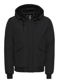 Your Turn YOURTURN, Herren Jacke 'Borg Hooded Bomber', Schwarz