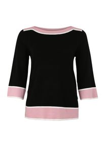 Anna Field Curvy, Damen Pullover, Rosa / Schwarz / Weiß