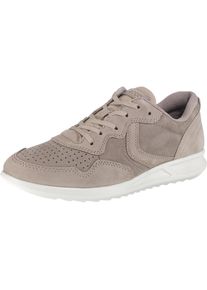 Ecco, Damen Sneakers Low 'Soft 5 Black Feather', Beige