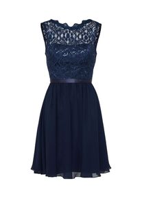 Laona, Damen Cocktailkleid mit Spitze, Dunkelblau
