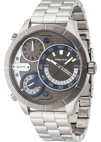 Police, Herren Multifunktionsuhr 'BUSHMASTER', Silber