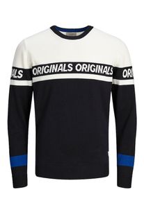 Jack & Jones JACK & JONES, Herren Pullover, Blau / Schwarz / Wei&szlig;